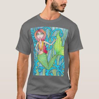 Pink hair Mermaid T-Shirt