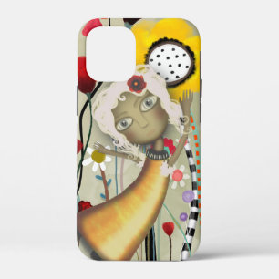 pink hair rupy de tequila sweet yellow flower  iPhone 12 mini case