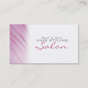 Pink Hair Stylist Salon Appointment Business Card