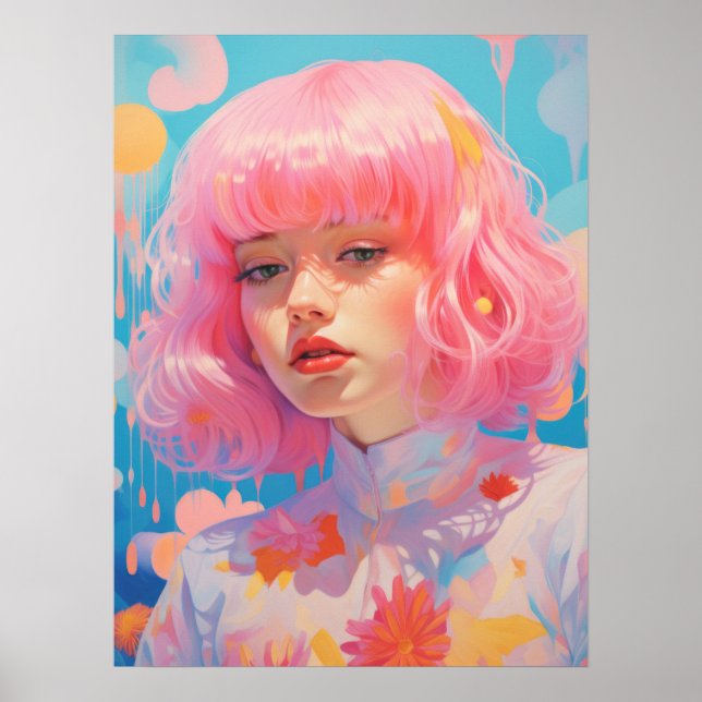 Pink Haired: The Essence of Femininity Poster (Front)