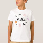 Pink Halloween Birthday Brother T-Shirt<br><div class="desc">Pink Halloween Birthday Brother T-Shirt</div>