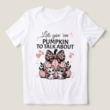 Pink Halloween cat lover pumpkin shirt with bow