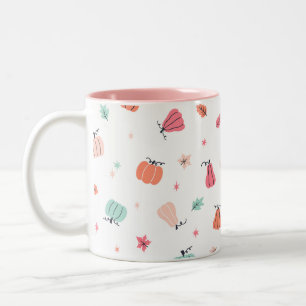 Pink Halloween cute Pumpkins  Coffee Mug 