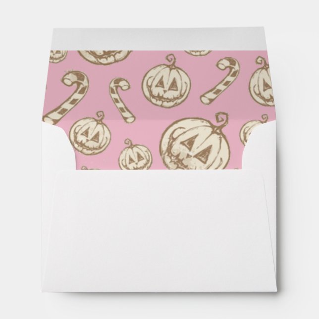 Pink halloween envelope (Back (Bottom))