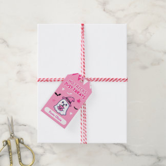 Pink Halloween Favour Tags