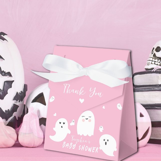 Pink Halloween Ghost Girl Baby Shower Favour Box (Creator Uploaded)