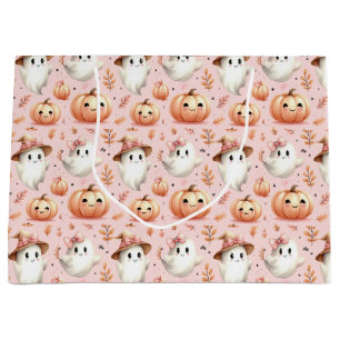 Pink Halloween Gift Bag