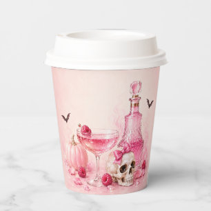 Pink Halloween Girls Night Boo Ze Cocktail Party Paper Cups