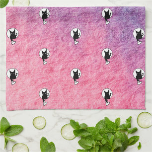 Pink Halloween Kitchen Towel by Poet Adiela Akoo