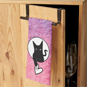 Pink Halloween Kitchen Towel by Poet Adiela Akoo