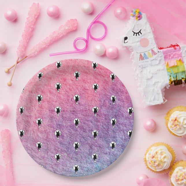 Pink Halloween Paper Plate by Poet Adiela Akoo (Party)