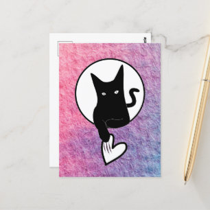 Pink Halloween Postcard by Poet Adiela Akoo