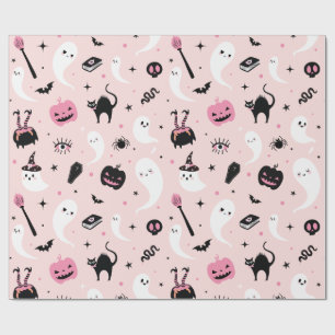 Pink Halloween  Wrapping Paper