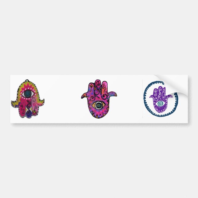 **PINK HAMSA** BUMPER STICKER (Front)