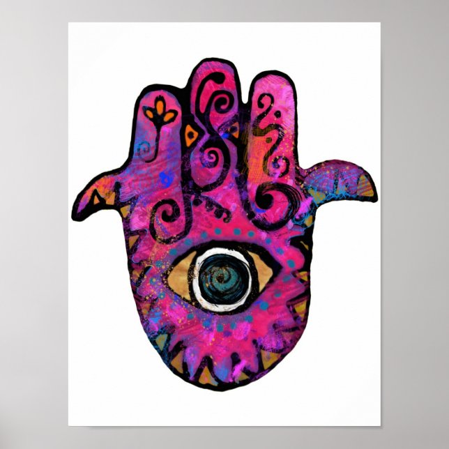 Pink Hamsa Poster (Front)