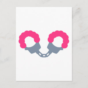 Pink Handcuffs Postcard