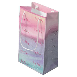 Pink Happy Birthday Small Gift Bag