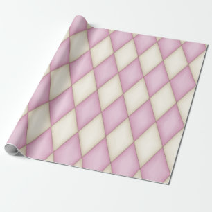 Pink Harlequin Medieval Fairytale (large scale) Wrapping Paper