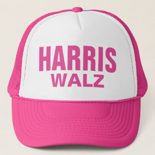 Pink Harris Walz Trucker Hat