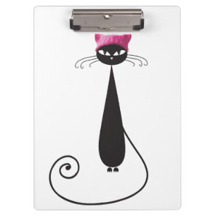 Pink Hat Kitty Cat Clipboard