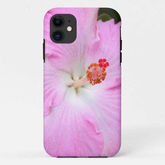 Pink Hawaii Tropical Hibiscus Case-Mate iPhone Case (Back)