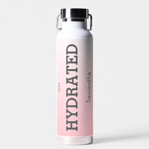 Pink Health Motivational Water Bottle