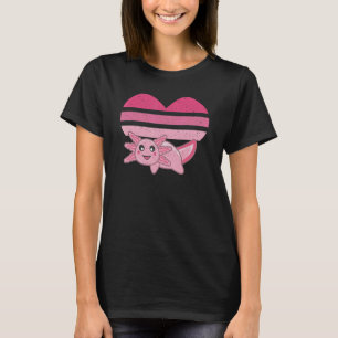 Pink Heart Axolotl T-Shirt