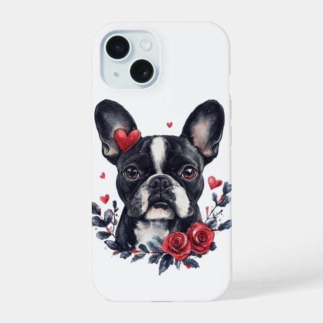 Pink Heart Bear iPhone 15 Case (Back)