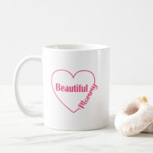 Pink Heart Beautiful Mummy