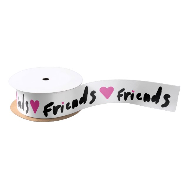 Pink Heart Buddies Clipart Making Friends Clipart Satin Ribbon