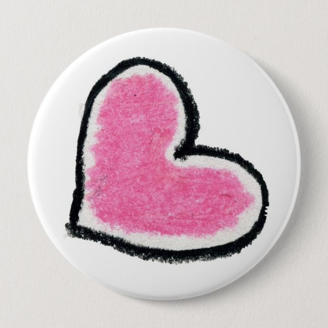 PINK HEART button (Front)
