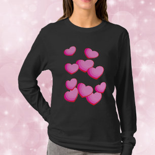 Pink Heart Cluster Valentine T-Shirt