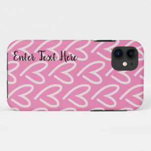 Pink Heart Customise Case-Mate iPhone Case