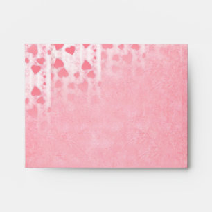 Pink heart design charm romantic envelope