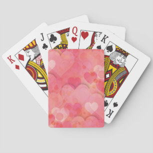 Pink Heart Dreams Playing Cards