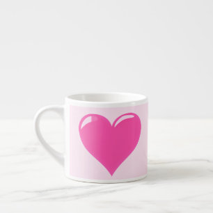 Pink Heart Espresso Cup