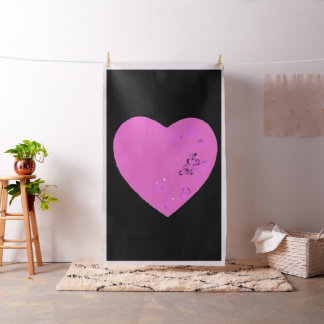 PINK HEART FABRIC