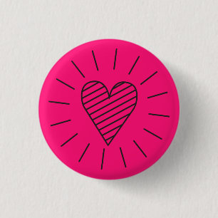 Pink Heart Flair Pin