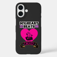 Pink Heart Idol Singing KPop Music Love Design