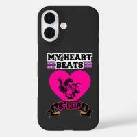 Pink Heart Idol Singing KPop Music Love Design