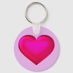 Pink Heart Key Ring