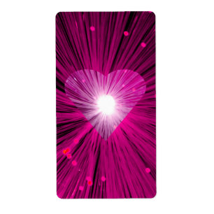 Pink Heart label