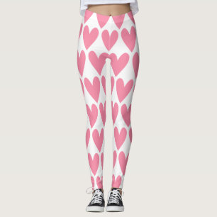 Pink Heart Leggings
