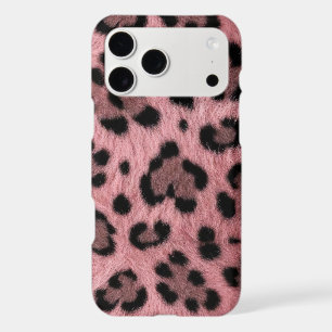 Pink Heart Leopard Faux Fur Animal Print Aesthetic