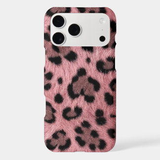 Pink Heart Leopard Faux Fur Animal Print Aesthetic