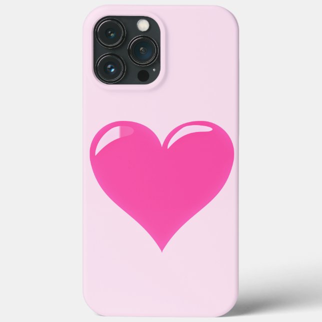 Pink Heart Love Case-Mate iPhone Case (Back)