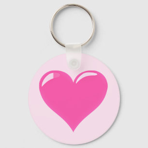 Pink Heart - Love Key Ring