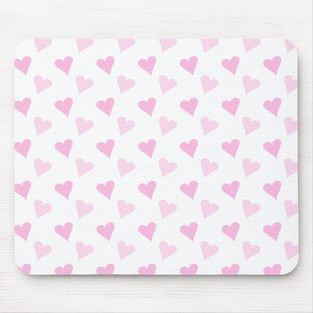 Pink heart Mousepad (Front)