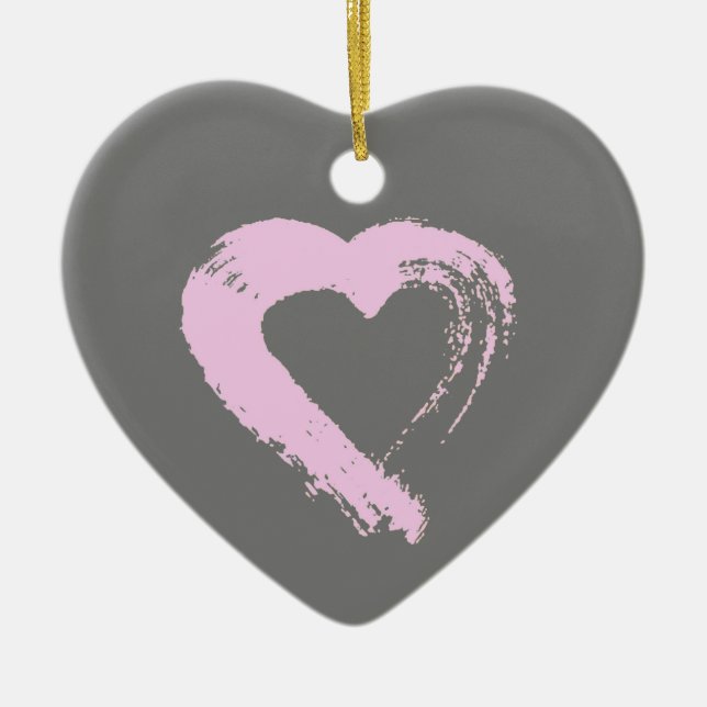 Pink Heart Ornament (Front)