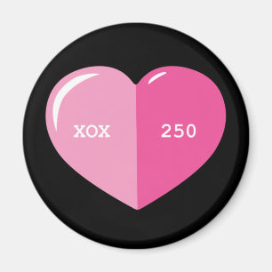 Pink Heart Pill Capsule Magnet